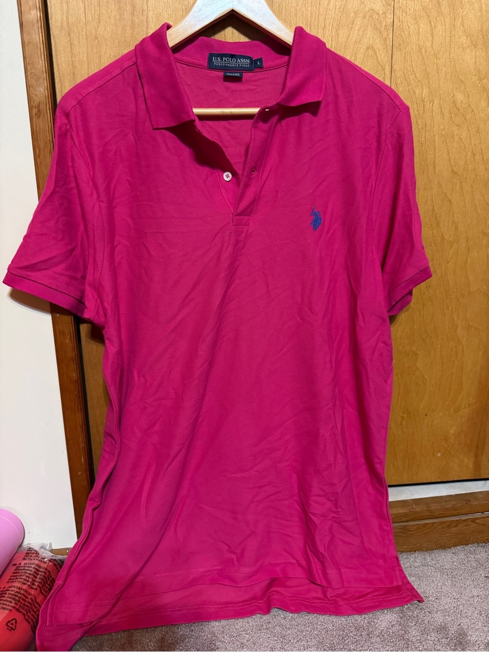 U.S. Polo Assn. Women's Bright Fuchsia Polo Shirt